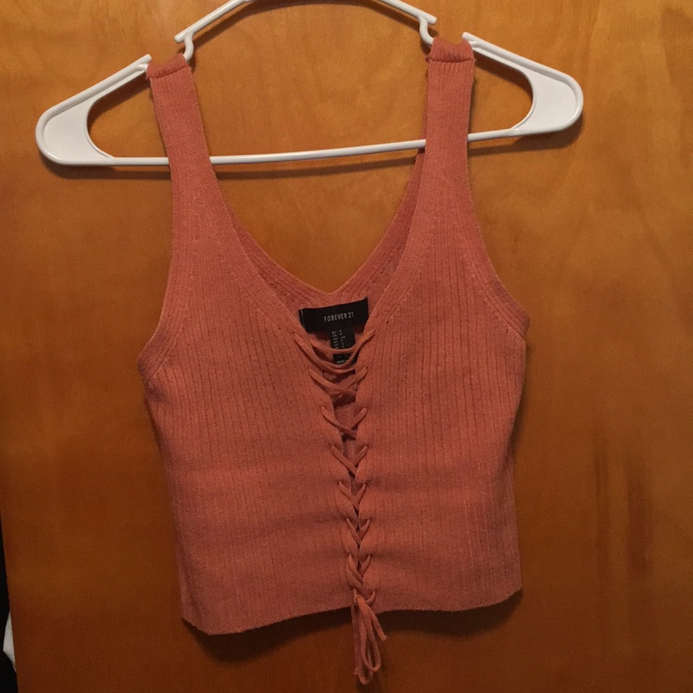 Forever 21 Peach Crop Top